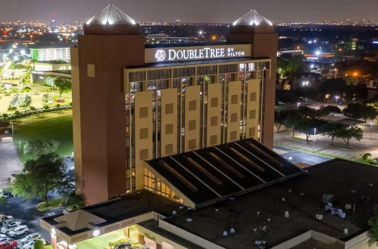 DoubleTree Exterior at Night